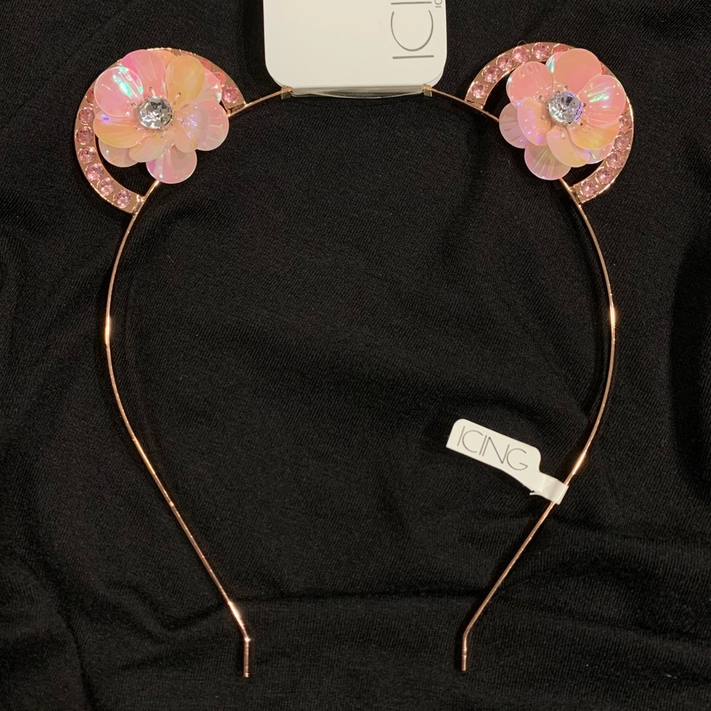 5/$30! MIX & MATCH! ICING Rose Gold MOUSE EARS HEADBAND!